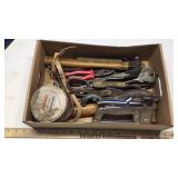 HAMMERS, PLIERS, STAPLER, AXE HEAD, OTHER TOOLS