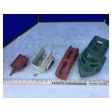 METAL TOY TRAILERS, ROCKET, SNOW MOBILE METAL TOY TRAILERS, ROCKET, SNOW MOBILE