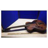 2-GUITARS, HARMONY KID, & WOOD GUITAR