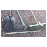 SHOP BROOM, SHOVEL & PICK AXE (ATG) SHOP BROOM, SHOVEL & PICK AXE (ATG)