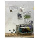 ASSORTED BEADS, CHARMS & BLOODSTONE PENDANTS ASSORTED BEADS, CHARMS & BLOODSTONE PENDANTS