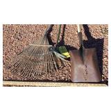 LEAF RAKE, WALK BEHIND TRIMMER & SQUARE SHOVEL LEAF RAKE, WALK BEHIND TRIMMER & SQUARE SHOVEL