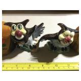 WYOMING SOUVENIR S&P SHAKERS (OWLS & HOUND DOG) WYOMING SOUVENIR S&P SHAKERS (OWLS & HOUND DOG)