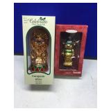 (2) BLOWN GLASS CHRISTMAS ORNAMENTS (2) BLOWN GLASS CHRISTMAS ORNAMENTS