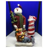 ANIMATED WINNIE THE POOH & PLUSH SNOWMEN ANIMATED WINNIE THE POOH & PLUSH SNOWMEN