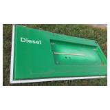 (2) GAS SIGNS & FRAME