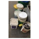 Buckets, trash cans, floor dry, shop fluids & more