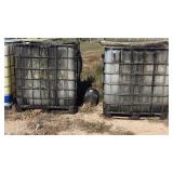 (2) IBC TOTES WITH TOPS REMOVED