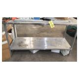 STAINLESS STEEL TABLE, LEVELS, ROLLER CHAIN  &