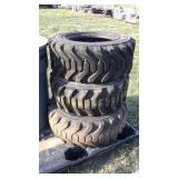 (3) SKIDSTEER TIRES