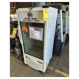 "Minus 40" upright reach in display freezer