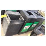 (4) SINCLAIR TRASH CANS