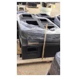 (4) PLASTIC COMMERICAL TRASH CANS