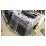 (4) PLASTIC COMMERICAL TRASH CANS