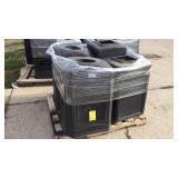 (4) PLASTIC COMMERICAL TRASH CANS