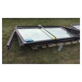 DOUBLE GLASS COMMERCIAL DOOR W/ FRAME