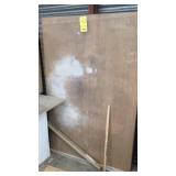 PEG BOARD, PLEXIGLASS, PLASTIC PALLET & BRACKETS