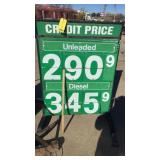STREET-SIDE FUEL PRICE DISPLAY BOARD