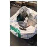 Large bag of ice melt salt and hand spreaders