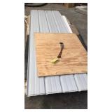 (2) Tin sheets, 4 x 8 paneling & plywood pieces