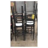 (4) BAR STOOLS & TALL LOUNGE TABLE