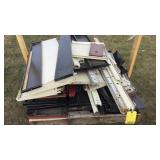 ASSORTED METAL SHELVING PARTS