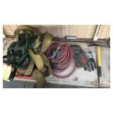 TIE DOWN STAPS, HOSE, HUB CAPS & MUD FLAPS