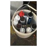 EXT. CORDS, OIL PAN, CAULKING & GALV. BUCKET