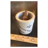 KAUKAUNA KLUB 1983 BUTTER CROCK & MISC WOOD BOWLS