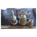COLLECTIBLE BELLS, WOOD SILLOETE DECOR & PICTURE