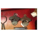 COKE BOTTLE OPENERS & ADVERTISING BOTTLE OPENERS