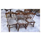 (5) MATCHING KITCHEN TABLE CHAIRS
