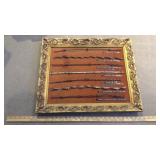 BARBED WIRE DISPLAY, LAST SUPPER & WALL HANGING