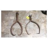 (2) ICE TONGS