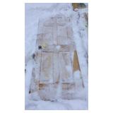 INTERIOR WOOD DOOR W/FRAME