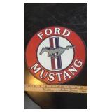 MUSTANG SIGN, JACKRABBITS BOBBLEHEAD &