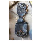 (3) SADDLE BAGS & TOOL BOX W/ NAILS