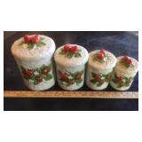 SEARS STRAWBARRY CANISTERS & STRAWBARRY KITCHEN