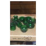 (9) GREENGLASS CUPS