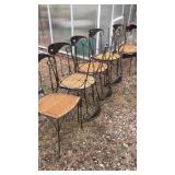 (9) METAL CHAIRS