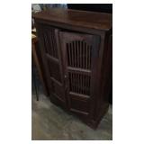 WOOD CABINET MEASURES 26"W X 12"D X 39.5"T
