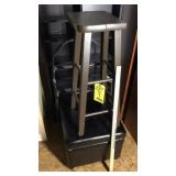 WOOD STOOL, PAN RACK, OTTAMAN & SHELF