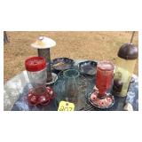 ASSORTED BIRD FEEDERS