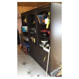 THREE PIECE WOOD CABINET