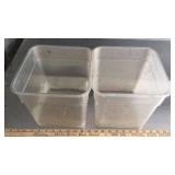 Cold bar, food containers, no lids