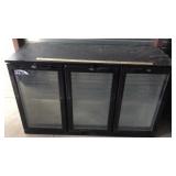 JAE COOL THREE DOOR BEVERAGE REFRIGERATOR (WORKS)