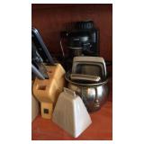 COFFEE CUPS, KNIVES, CLOCK & MORE