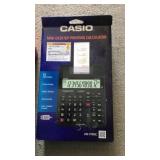 Printing calculator, strainer, cups and utensils