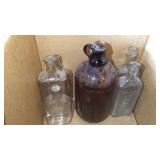 BOTTLES, CANISTER SET & DISH