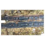 HITCH RAILS & (6) CEMENT BLOCK